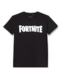 Fortnite Logo Camiseta, Black, 14-16 Years para Niños