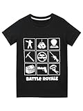 Character UK Camiseta para niño Battle Royale Negro 10-11 Años