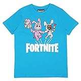 Fortnite Bunny Trouble Boys T-Shirt Azure Blue Camiseta, Azul Celeste, 8-9 Años para Niños